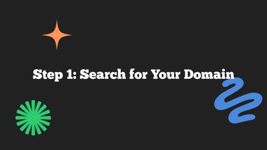 Step 1: Search for Your Domain